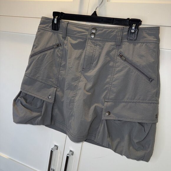 ATHLETA Sweet Sport Women’s Gray Cargo Skirt Tennis Golf Size 6 - Picture 4 of 12